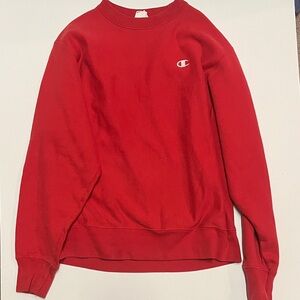 Champion Men's Crewneck in Bold Red